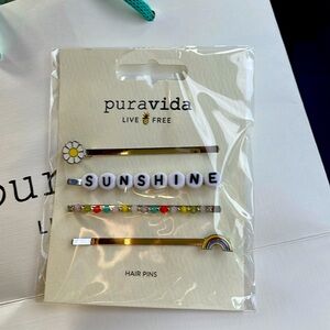 Puravida Silver Hair Clips